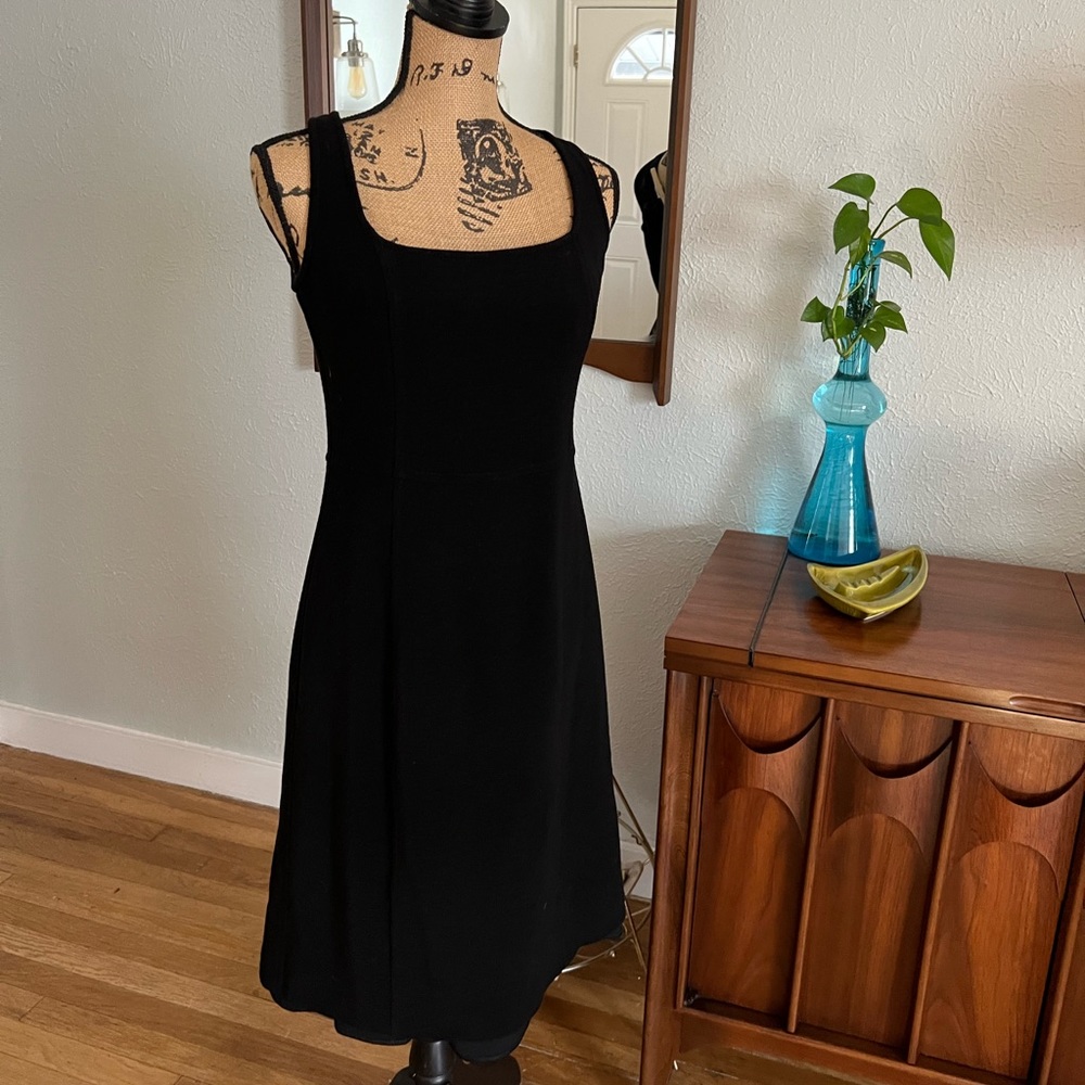 Armani LBD Vintage 1990s Black Dress Retro 44  L XL